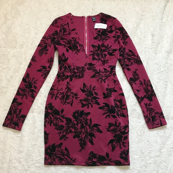 Windsor Dresses & Skirts - NWT Windsor Burgundy Floral Dress